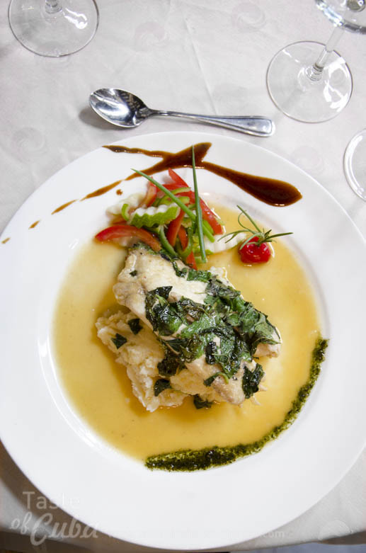 Fish with a tropical aroma