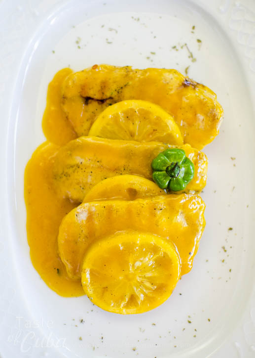 Chicken with orange, honey and moustard / Pollo a la naranja, miel y mostaza    8.95 cuc